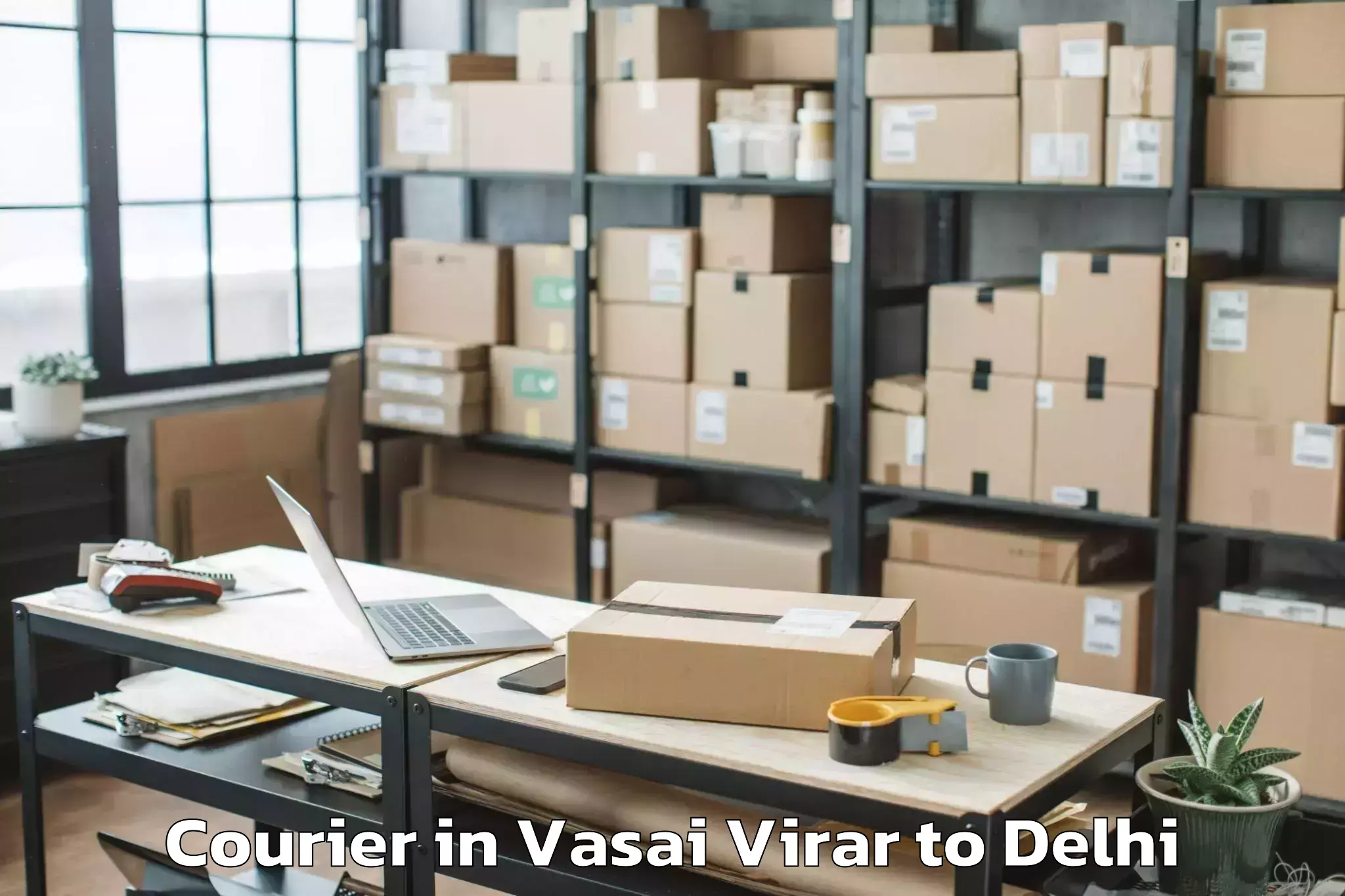 Easy Vasai Virar to Parsvnath Mall Azadpur Courier Booking